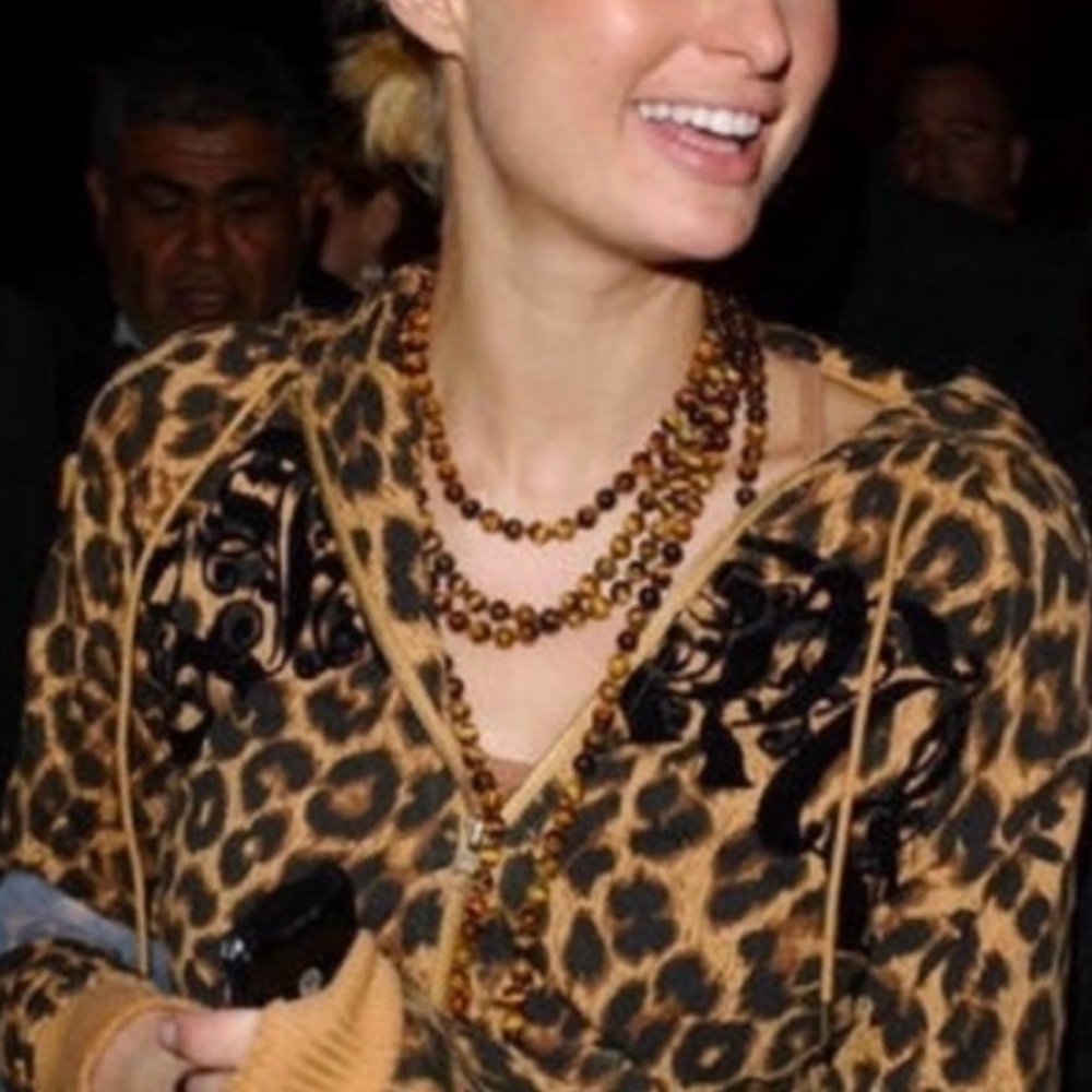 L.A.M.B. Hoodie Jacket Leopard Lamb Cheetah Print Bomber Gwen Stefani No Doubt - Picture 11 of 13